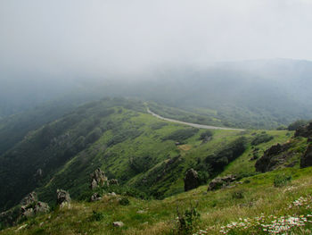 Scenic view of landscape against sky