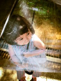 Girl holding ice cream