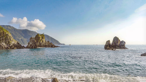 Scenic view of sea against sky