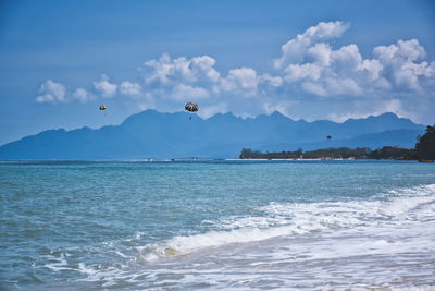 Scenic view of sea against sky