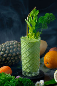 Close-up of fruits on table