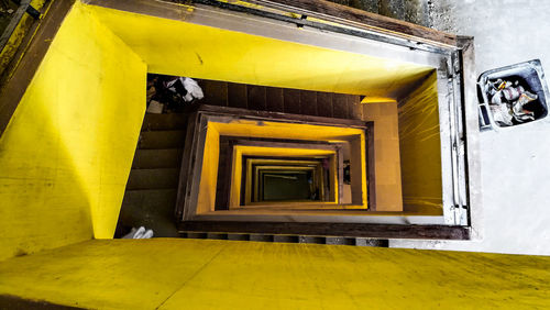 Low angle view of yellow building