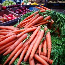 Close-up of vegetables for sale in market