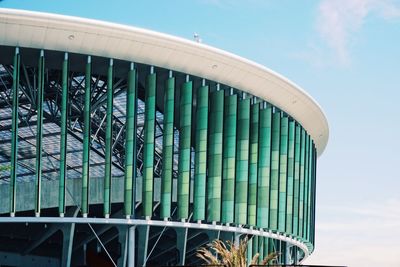 Low angle view of built structure against sky