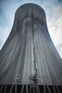 Low angle view of modern building against sky