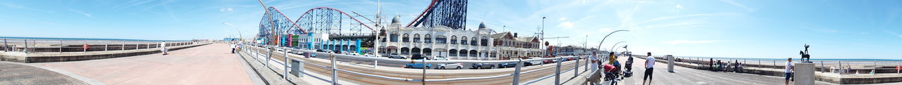 Panoramic view of blackpool, united kingdom 