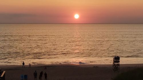 Beautiful sunset obx house on beach