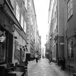 Narrow street in city