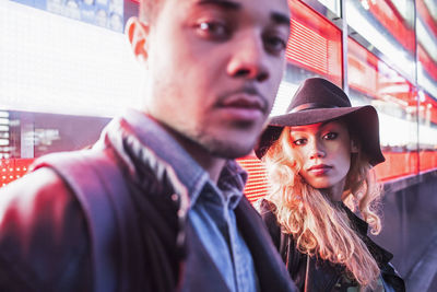 Portrait of an attractive young couple