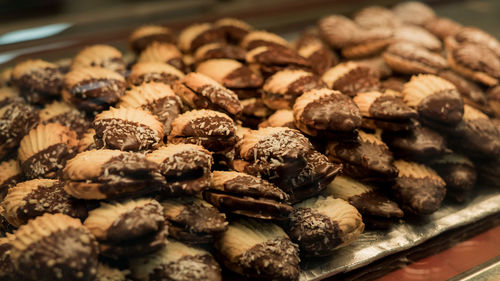 Close-up of cookies for sale