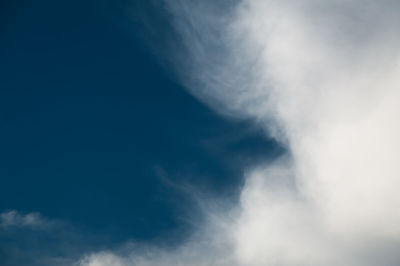 Low angle view of clouds in sky