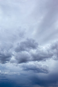 Low angle view of clouds in sky