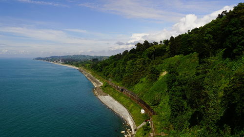 Scenic view of sea against sky