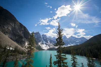 Scenic view of lake