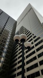 Low angle view of modern building against sky