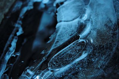 Full frame shot of frozen water