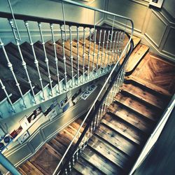 View of escalator