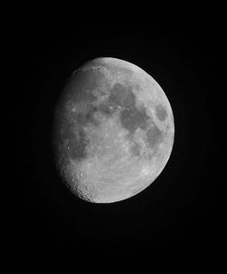 Low angle view of moon in sky