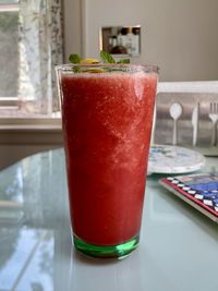 Close-up of drink on table