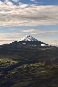 Scenic view of mountain against sky