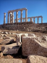 Low angle view of historical building against sky