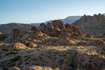 Scenic view of rocky mountains against sky