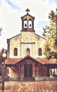 View of bell tower against sky