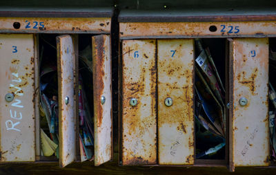 Full frame shot of closed door