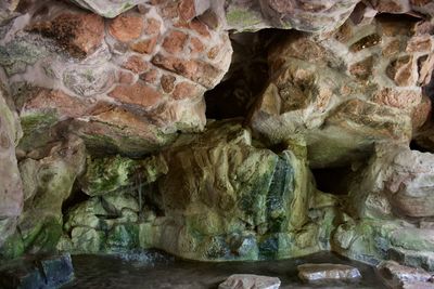 Full frame shot of rock in cave