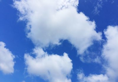 Low angle view of clouds in sky