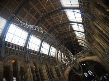 Low angle view of ceiling of historical building