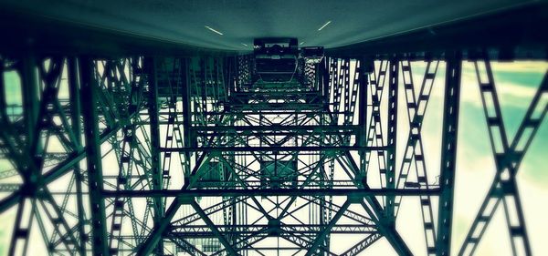 Low angle view of bridge against sky