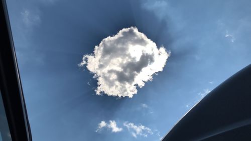 Low angle view of clouds in sky
