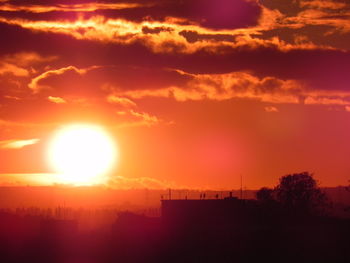 Sun shining through clouds