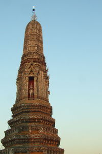 Low angle view of temple against clear sky