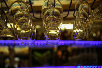Close-up of illuminated light bulb