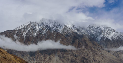 Shot of snow clad mountains in himalayas