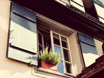 Low angle view of house against sky