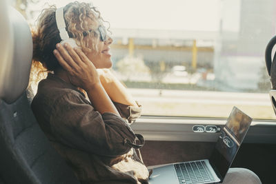 Young man using mobile phone