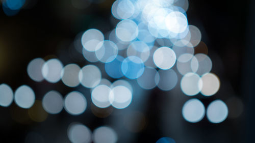 Defocused lights at night