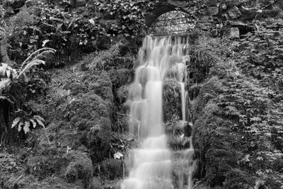 Close-up of waterfall