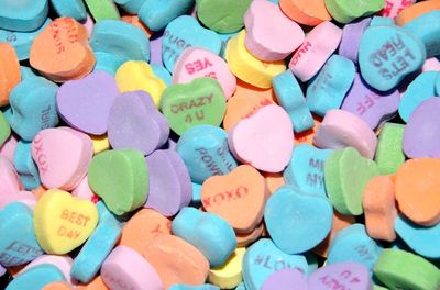 Full frame shot of multi colored candies