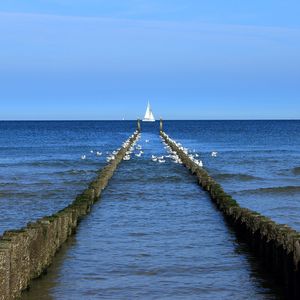 Scenic view of sea against sky