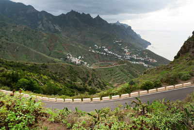 High angle view of landscape