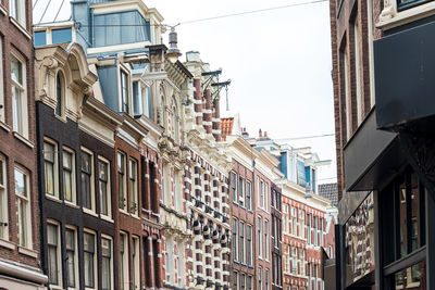 Low angle view of buildings in city