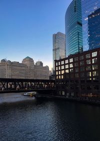 View of skyscrapers in city