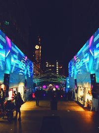 City street at night