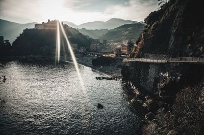 Scenic view of river against sky