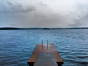 Pier on lake