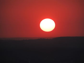 Scenic view of sky during sunset